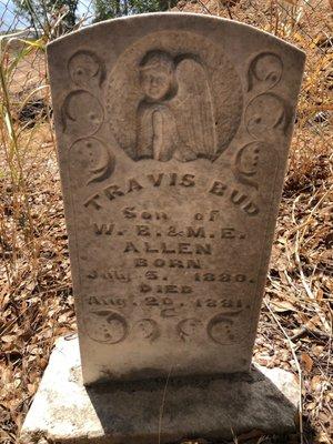 1881 infant grave