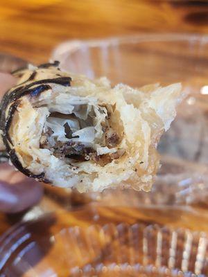 Chocolate Baklava inside