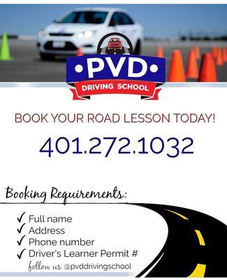 Best Road Lessons in RI. On-Site Road Test Rental. Book Your Road Lesson Today!