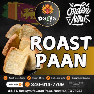 Roast Paan ( bread )