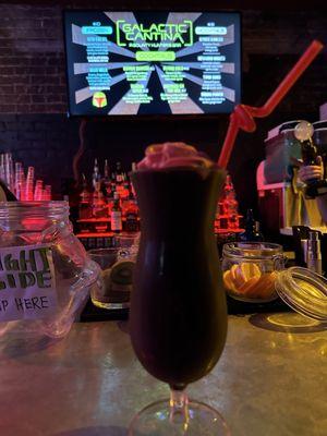 Frozen hot cocoa with bourbon