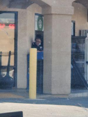 This lady was the rudes attended I seen in a long while. Then after taking my money close the line that was in and takes a break smoking.