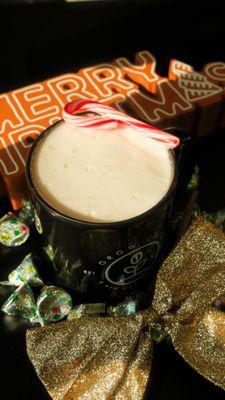 Santa's Holiday Fuel - Vanilla chai topped with Toasted Marshmallow cold foam