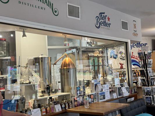 Far Better Distillery. The meeting place of the tour.