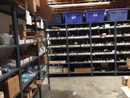Parts, parts, and more parts. If we don't have it in stock, we can have it for you the very next day. Free parts delivery!