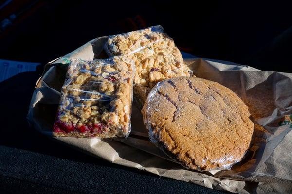 Goodies for the drive home