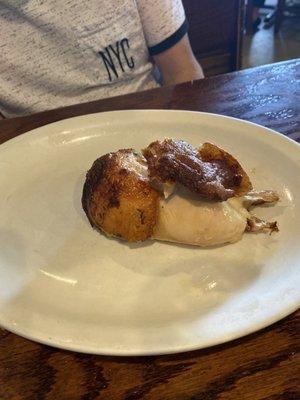 This a $13 1/4 chicken which is only a breast in bone .