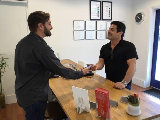 Happy clients! iPhone 7 original Apple glass replacement