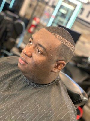 Fade with design by 360. Book at TheConciergeGrooming.com