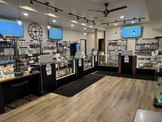 The Den is where you'll complete your purchase and pick up your products -- a comfortable, secure space designed to wrap up your visit.