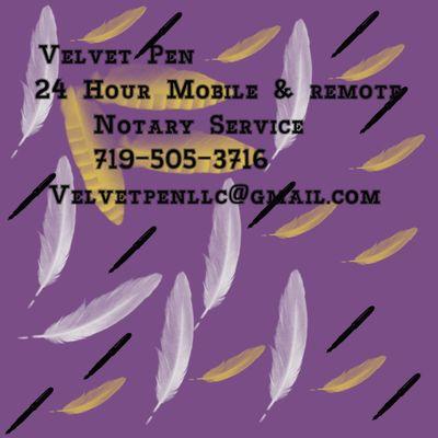 velvet pen notary
