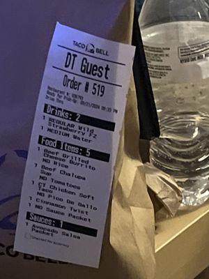 Says on the sticker, no tomatoes, no rice