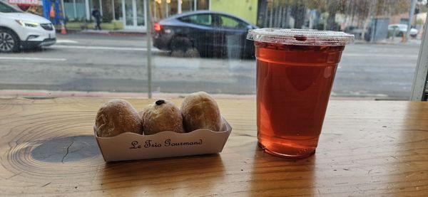 Mini Beignet and Refresher