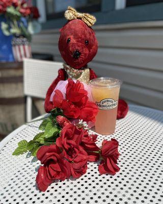 From Rosie's Collection across the street- we named this lemonade after her!
The Rosie...Rose Lemonade