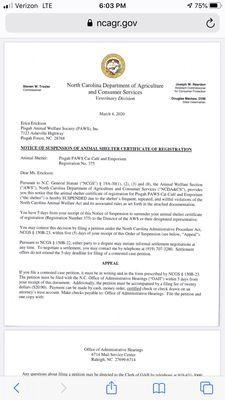 Her certificate was revoked