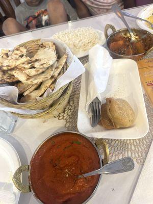 Butter chicken & naan