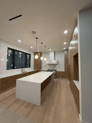 Custom modern kitchen in Tenafly NJ