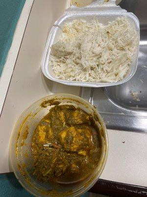 Gross! Chicken sagg. No flavor