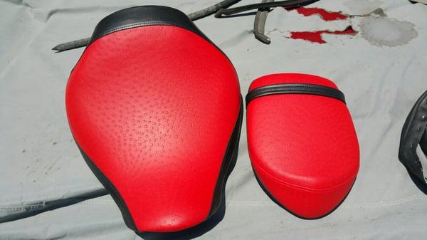 Covered and shaved down a bit the seats to my RS Warrior Midnight.