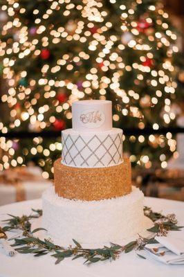 4-tier wedding cake