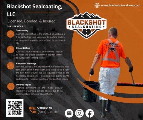 Blackshot Sealcoating is setting a new standard for Willamette Valley asphalt maintenance!