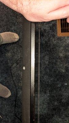 Scratches on the top of the TV