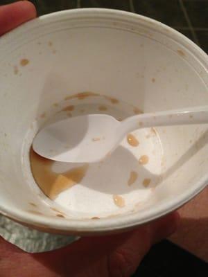 Empty Cherry Coke Shaved Ice.