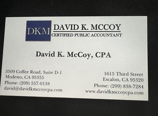 David McCoy, CPA