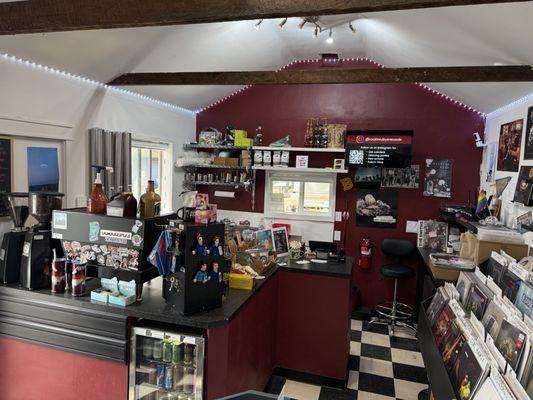 Proudly serving Pegasus Coffee alongside a curated selection of sodas and energy drinks