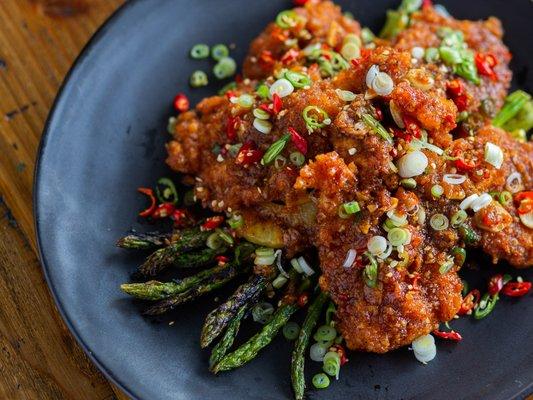 Our Signature called Fire Prawns. Photo by Kristen Murakoshi for SF Chronicles.