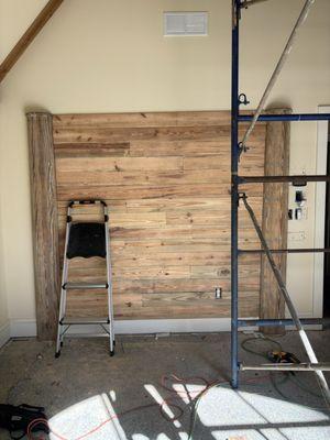 Bedroom backer tongue and groove