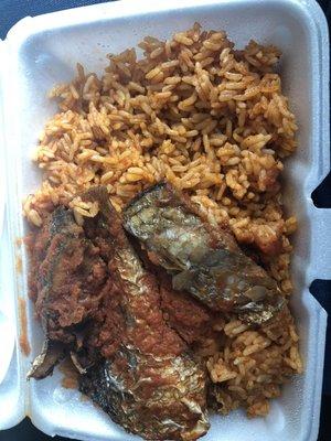 Jollof rice & fish