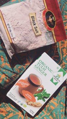 Organic Tulsi Tea & Black Salt from India