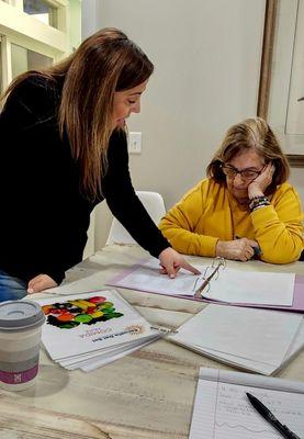 One of our committed adult Spanish students!