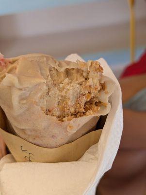 Kona coffee in the crepe