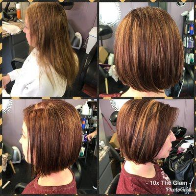 Everyday natural with a few highlights.