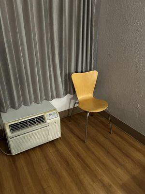 The "lone chair" in the corner