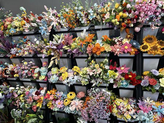 Their assortment of crotched flowers