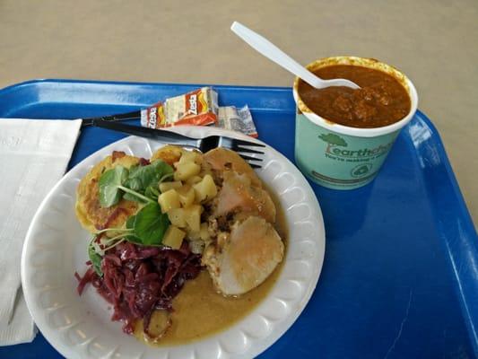 Roasted veal and chili. $10.34 all-inclusive