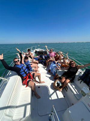 Family Fun...parasailing from Johns Pass on Madeira Beach between Clearwater and St Pete Beach Florida