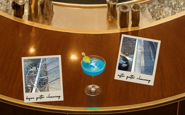 Before & After Gutter Cleaning