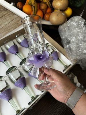 Copas de brindis for 15