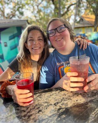 Juliet and me enjoying some kratom, community, and laughter.