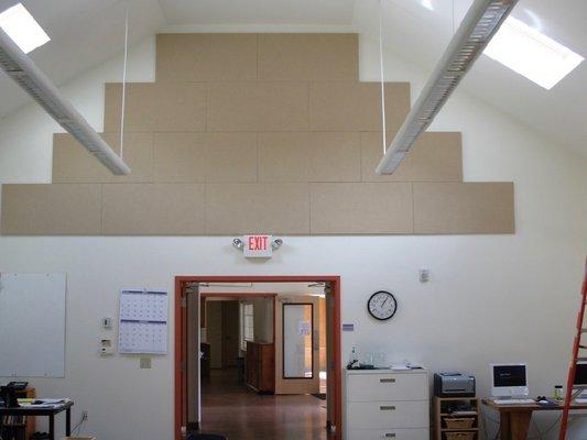 Ambience Acoustic Panels improve student performance, reduce teacher stress, and enhance the classroom experience. Call to learn more.