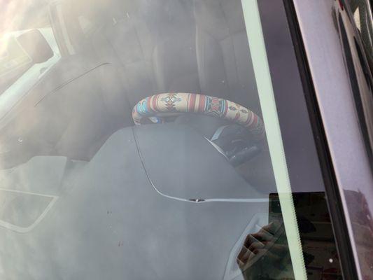 Rock hit wiindshield