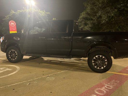 My Cummings Diesel truck with new tires