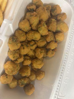 Regular order of okra (owner possible made it a large at no extra charge)
