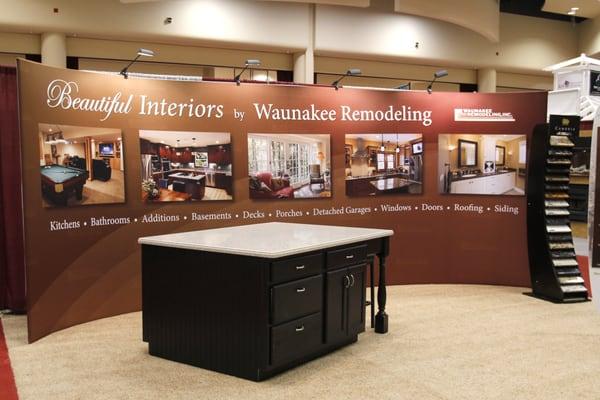 Tradeshow Display created for Waunakee Remodeling.  This will get some attention!