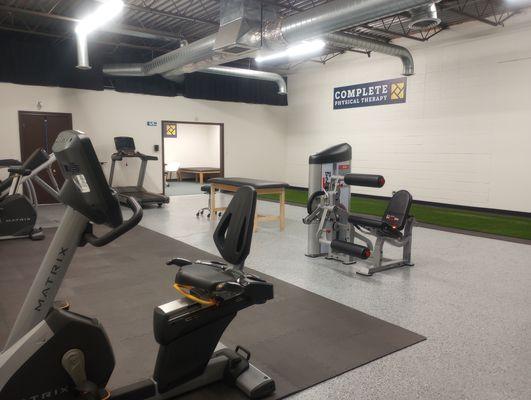 Spacious gym at Complete Physical Therapy.