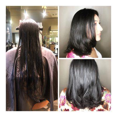 Hair transformation.